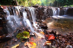 Waterval Kaeng Krachan, Thailand royalty-vrije stock foto's Waterval Kaeng Krachan, Thailand royalty-vrije stock foto's