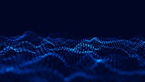 Wave 3d Wave delle particelle Fondo geometrico blu astratto Grande visualizzazione di dati Estratto di tecnologia di dati futuris royalty illustrazione gratis Wave 3d Wave delle particelle Fondo geometrico blu astratto Grande visualizzazione di dati Estratto di tecnologia di dati futuris royalty illustrazione gratis