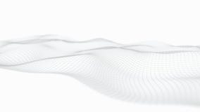 A wave of particles. Futuristic dot wave on white background. Dynamic wave. Wave 3d royalty free illustration A wave of particles. Futuristic dot wave on white background. Dynamic wave. Wave 3d royalty free illustration