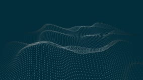 A wave of particles. Futuristic point wave. Vector illustration. Abstract blue background with a dynamic wave. Wave 3d stock illustration A wave of particles. Futuristic point wave. Vector illustration. Abstract blue background with a dynamic wave. Wave 3d stock illustration