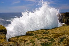 Waves crashing on rocks Stock Photos Waves crashing on rocks Stock Photos