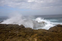 Waves in the turbulent sea, near Lembongan Island, Indonesia Stock Image Waves in the turbulent sea, near Lembongan Island, Indonesia Stock Image