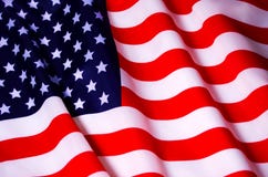 Waving American flag Royalty Free Stock Photo Waving American flag Royalty Free Stock Photo