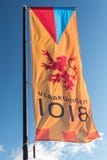 Vlaardingen, The Netherlands - february 4, 2018: Waving banner Vlaardingen 1018 royalty free stock photography Vlaardingen, The Netherlands - february 4, 2018: Waving banner Vlaardingen 1018 royalty free stock photography