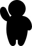 Waving man icon stock illustration Waving man icon stock illustration