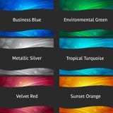 Wavy colorful backgrounds collection