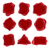 Wax seal stamps set isolated on white background. vector wax stamps for invitations, envelops. Decorative medieval post elements. vector illustration Wax seal stamps set isolated on white background. vector wax stamps for invitations, envelops. Decorative medieval post elements. vector illustration