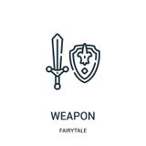 weapon icon vector from fairytale collection. Thin line weapon outline icon vector illustration royalty free illustration weapon icon vector from fairytale collection. Thin line weapon outline icon vector illustration royalty free illustration