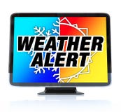 Weather Alert - High Definition Television HDTV Royalty Free Stock Photos Weather Alert - High Definition Television HDTV Royalty Free Stock Photos