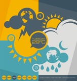 Weather forecast infographic Royalty Free Stock Photos Weather forecast infographic Royalty Free Stock Photos