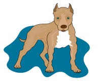 Web Boxer dog - isolated outlined vector illustration Web Boxer dog - isolated outlined vector illustration