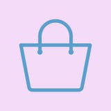 Shopping bag icon. accessories women stock illustration Shopping bag icon. accessories women stock illustration