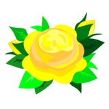 Web Rose flower, vector illustration stock illustration Web Rose flower, vector illustration stock illustration