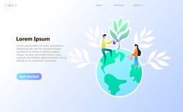 Ecological problem of the planet vector illustration Ecological problem of the planet vector illustration