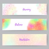 Web Banners With Mandala1 Stock Images Web Banners With Mandala1 Stock Images