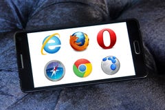 Web Browsers Icons And Logos Stock Image Web Browsers Icons And Logos Stock Image