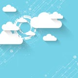 Web cloud technology business abstract background. stock illustration Web cloud technology business abstract background. stock illustration