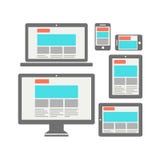 Web design completamente rispondente royalty illustrazione gratis Web design completamente rispondente royalty illustrazione gratis