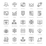 Web en SEO Line Vector Icons 56 vector illustratie Web en SEO Line Vector Icons 56 vector illustratie