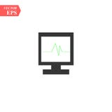 Web line icon. Pulse monitoring. Heart beat monitor royalty free illustration Web line icon. Pulse monitoring. Heart beat monitor royalty free illustration