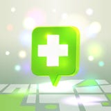 Web medical icon for map application royalty free illustration Web medical icon for map application royalty free illustration