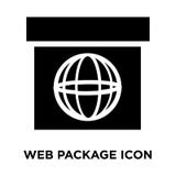 Web Package icon vector isolated on white background, logo conce royalty free illustration Web Package icon vector isolated on white background, logo conce royalty free illustration