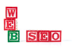Web SEO Search Engine Optimization - bloques del bebé del alfabeto en whi fotografía de archivo libre de regalías Web SEO Search Engine Optimization - bloques del bebé del alfabeto en whi fotografía de archivo libre de regalías