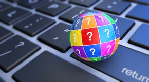 Web It Support Assistance Questions Stock Photography Web It Support Assistance Questions Stock Photography