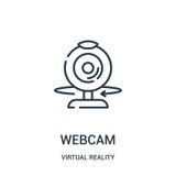 webcam διάνυσμα εικονιδίων από τη συλλογή εικονικής πραγματικότητας Η λεπτή γραμμή webcam περιγράφει τη διανυσματική απεικόνιση ε απεικόνιση αποθεμάτων webcam διάνυσμα εικονιδίων από τη συλλογή εικονικής πραγματικότητας Η λεπτή γραμμή webcam περιγράφει τη διανυσματική απεικόνιση ε απεικόνιση αποθεμάτων