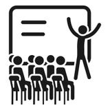 Webinar cohesion icon, simple style royalty free illustration Webinar cohesion icon, simple style royalty free illustration