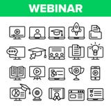 Webinar, Online Education Vector Linear Icons Set vector illustration Webinar, Online Education Vector Linear Icons Set vector illustration