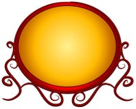 Webpage Logo Red Gold Fancy