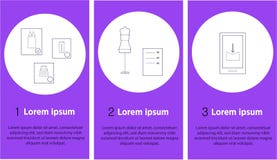 Design of mobile app, UI, UX, GUI. Atlier. vector illustration Design of mobile app, UI, UX, GUI. Atlier. vector illustration