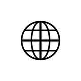 Webpictogram op witte achtergrond wordt ge?soleerd die Het bolpictogram Vlakke vectorillustratie stock illustratie Webpictogram op witte achtergrond wordt ge?soleerd die Het bolpictogram Vlakke vectorillustratie stock illustratie