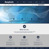 Website Template with World Map and Wavy Lines Pattern Stock Images Website Template with World Map and Wavy Lines Pattern Stock Images