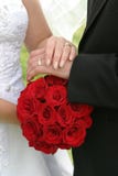 Wedding bouquet and rings Royalty Free Stock Image Wedding bouquet and rings Royalty Free Stock Image