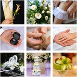 Wedding Collage Stock Photos