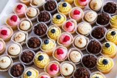 Wedding Cupcakes At Reception Stock Photo