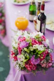 Wedding decor table setting and flowers Royalty Free Stock Images Wedding decor table setting and flowers Royalty Free Stock Images