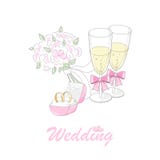 Wedding invitation card stock illustration Wedding invitation card stock illustration