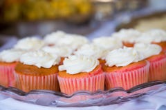 Wedding Reception Cupcakes Royalty Free Stock Images