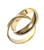 Wedding Rings 3D Stock Photos