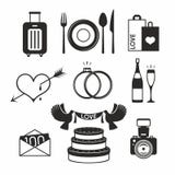 Wedding set icon Stock Photos Wedding set icon Stock Photos