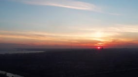 Weergeven van het satellietbeeld van de gebouwen van de provinciale stad Weergeven van het satellietbeeld van de gebouwen van de provinciale stad