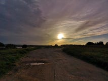 Weg aan de zon royalty-vrije stock fotografie Weg aan de zon royalty-vrije stock fotografie