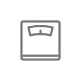 Weigher тела, libra и масштабы пола выравнивают значок иллюстрация штока Weigher тела, libra и масштабы пола выравнивают значок иллюстрация штока