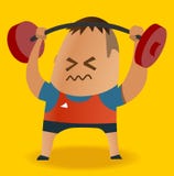 Weight lyfta vektor illustrationer Weight lyfta vektor illustrationer