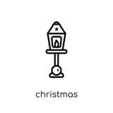 WeihnachtenstraßenlaterneIkone vektor abbildung WeihnachtenstraßenlaterneIkone vektor abbildung