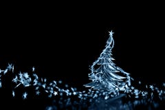 Weihnachtsbaum der Neonleuchte-3D! Getrennt auf Schwarzem. M stock abbildung Weihnachtsbaum der Neonleuchte-3D! Getrennt auf Schwarzem. M stock abbildung