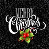 Weihnachtsdekoration auf Kreidebrett Vektor vektor abbildung Weihnachtsdekoration auf Kreidebrett Vektor vektor abbildung